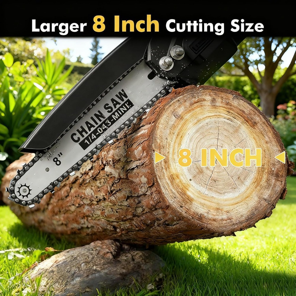 Electric Chainsaw Battery - Mini Chainsaw Cordless 8 inch: Electric
