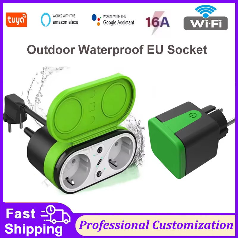 Outdoor Power Plug - Tuya EU 16A Wifi Smart Outdoor