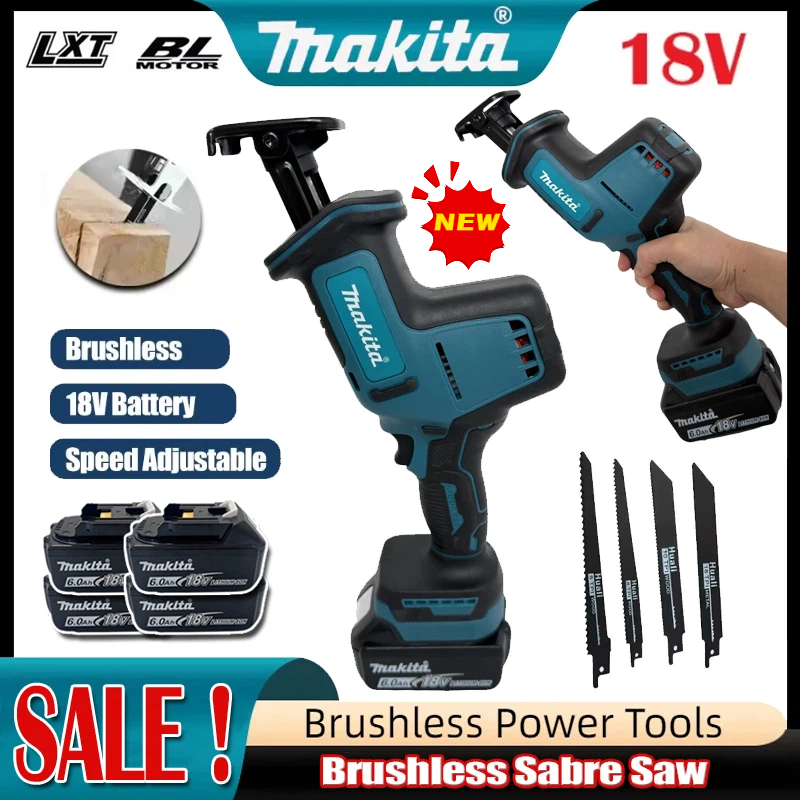 Electric Chainsaw Battery - 2026 Makita Cordless Brushless Reciprocating Saw