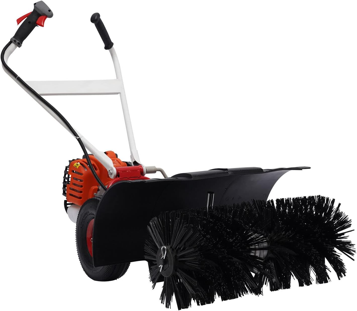 Outdoor Power Broom - Grass Brush Sweeper 2-Stroke 52CC 2.5HP