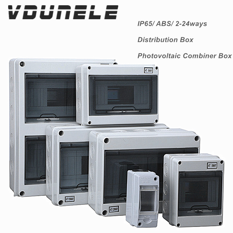 Outdoor Power Outlet Box - IP65 Distribution Box for DC Breaker
