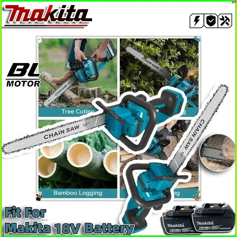 Electric Chainsaw Battery - Makita 18V 2200W Portable Chainsaw Brushless