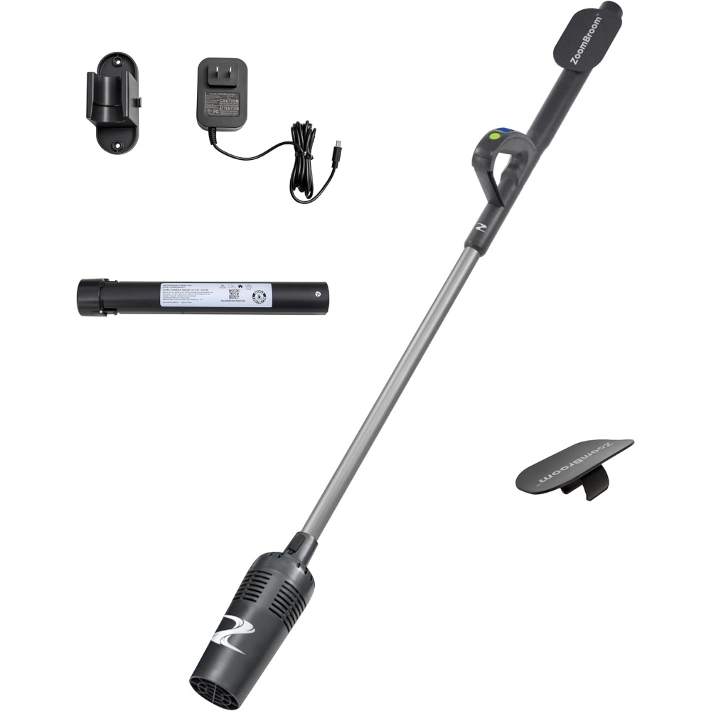 Outdoor Power Broom - Lightweight Air Broom with Ergonomic Handle