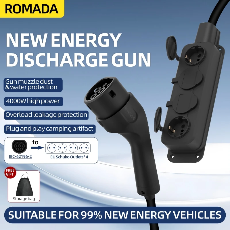 Outdoor Power Plug - Portable 16A 4KW V2L Cable Electric