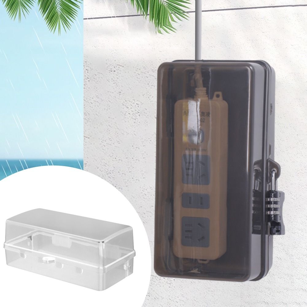 Outdoor Power Strip - Portable Plastic Plug Box Anti-theft Waterproof