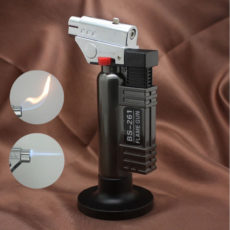 Outdoor Kitchen Power Burner - Outdoor Windproof Butane Gas Torch Lighter