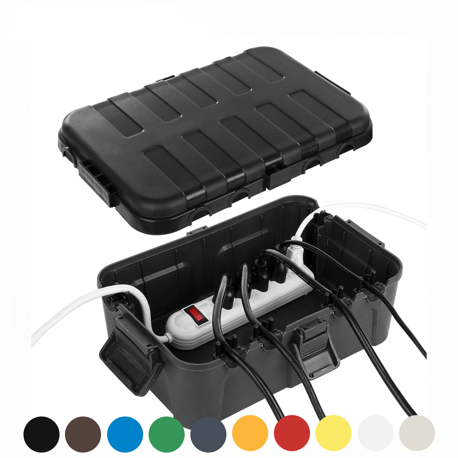 Outdoor Power Extension Cord - Extra Large Outdoor Electrical Box,Waterproof Extension