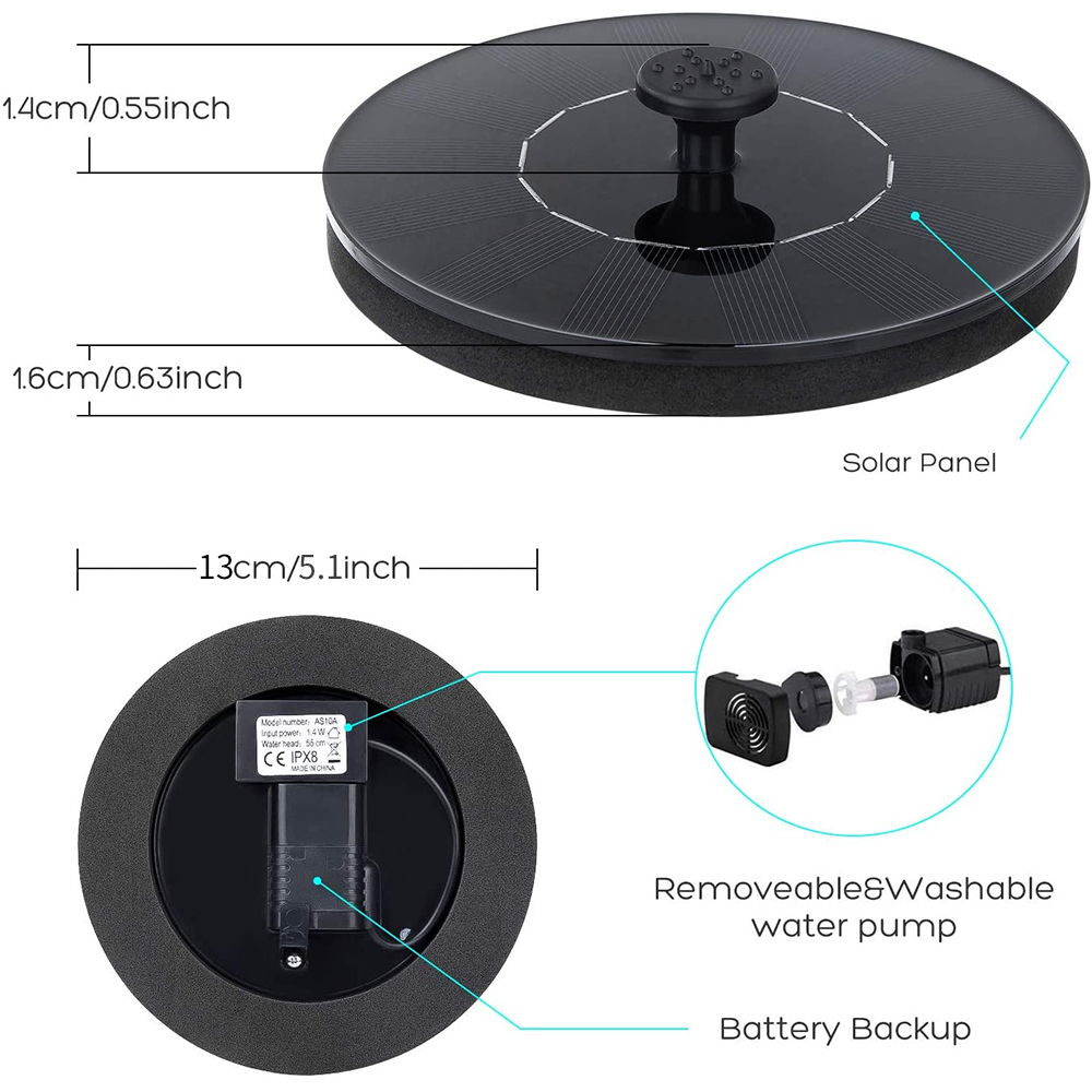 Waterfall Fountain Mini Solar  - Outdoor Power Source review and price