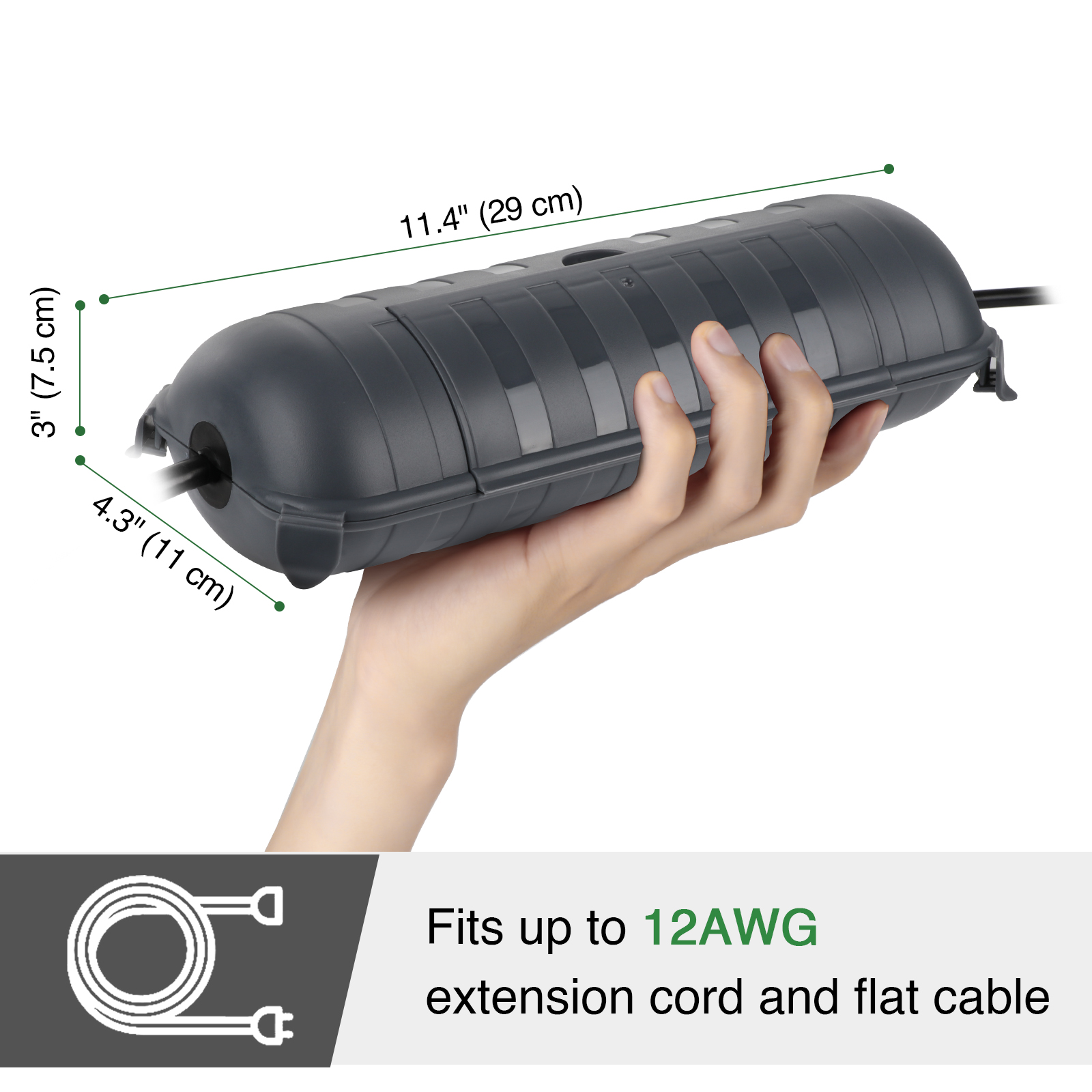 Large Weatherproof Outdoor Ele - Outdoor Power Extension Cord review and price
