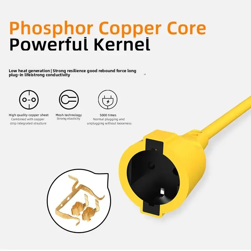 16A EU Schuko Power Strip 4KW  - Outdoor Power Extension Cord review and price
