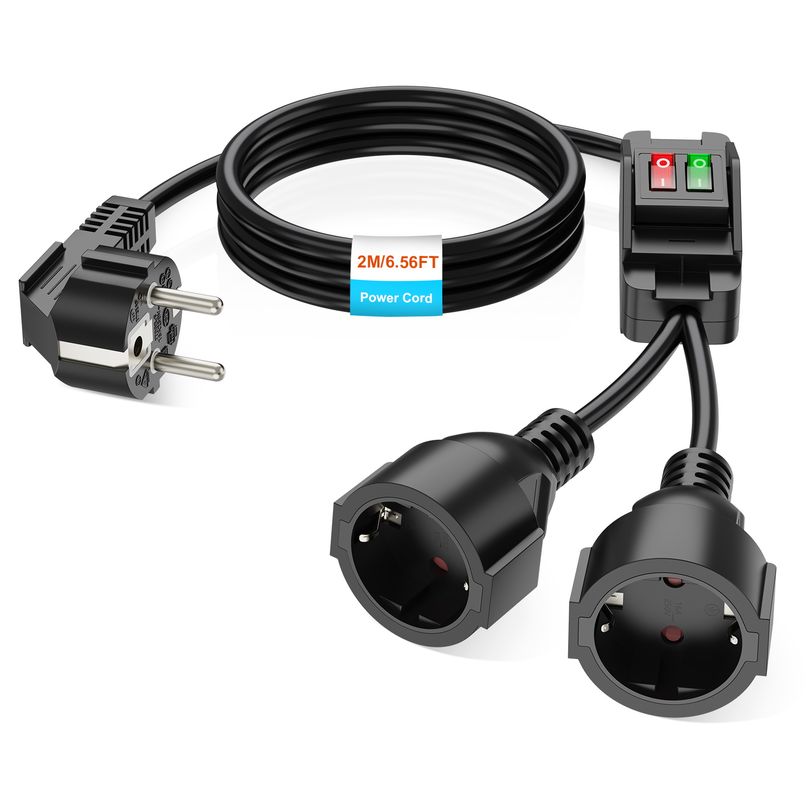 EU Plug 40cm/2m Extension Cord - Outdoor Power Extension Cord review and price
