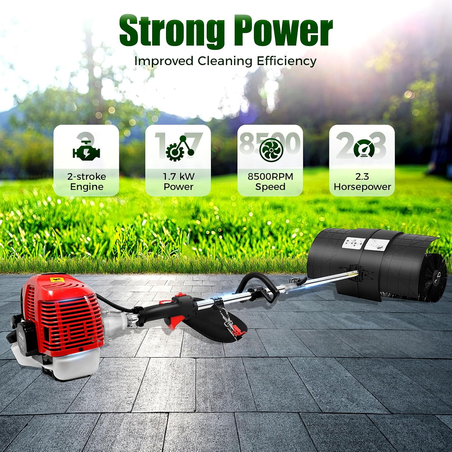 52CC 2-Stroke Outdoor Hand Hel - Outdoor Power Broom review and price