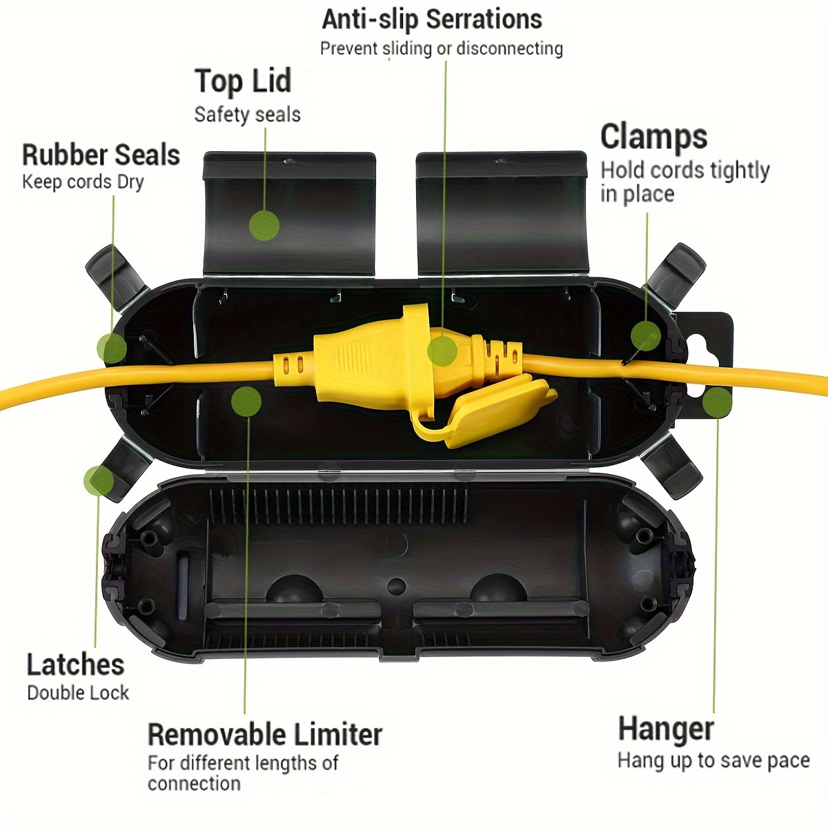 Extension Cord Plug Connection - Outdoor Power Extension Cord review and price