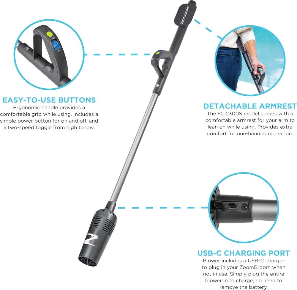 Lightweight Air Broom with Erg - Outdoor Power Broom review and price