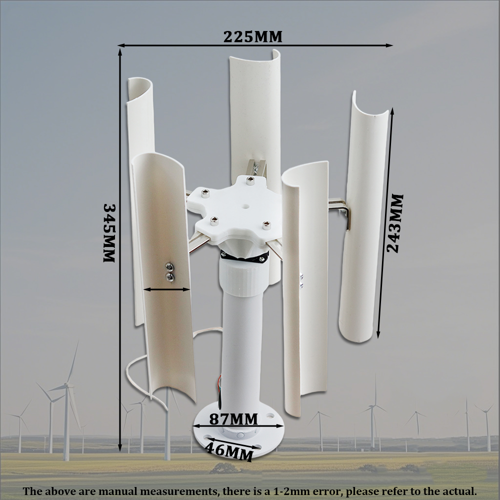 Vertical Five-blade Wind Gener - Outdoor Power Source review and price