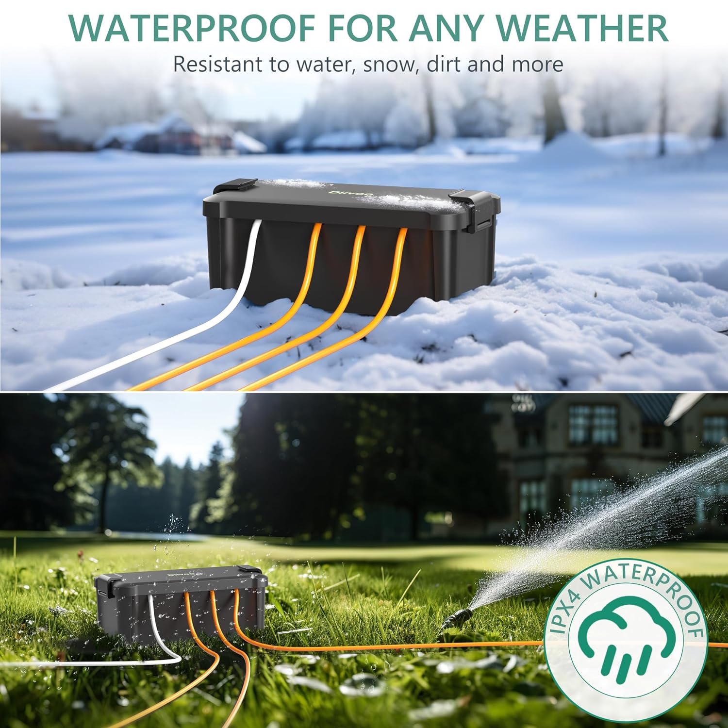 Diivoo Outdoor Waterproof Elec - Outdoor Power Extension Cord review and price