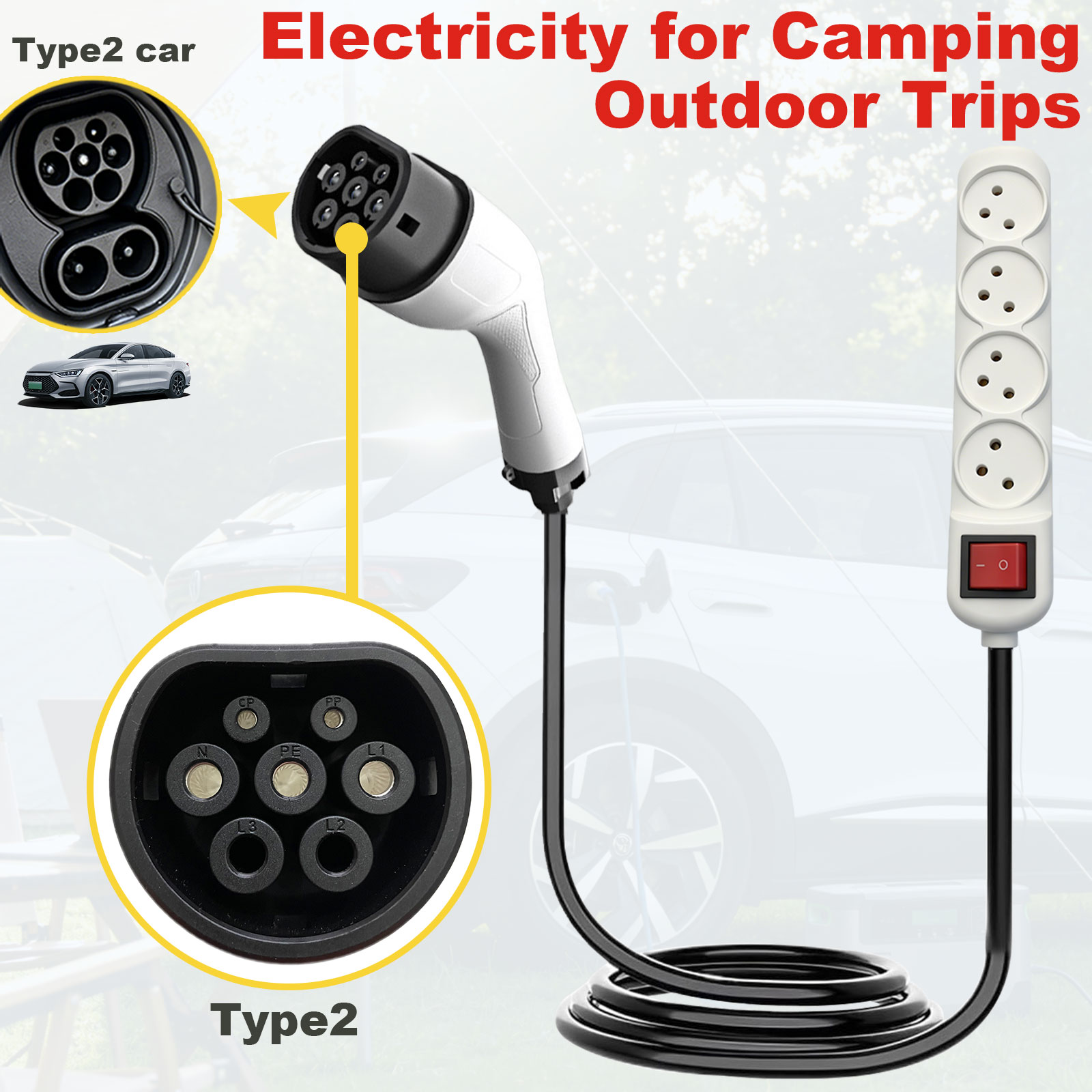 Type2 V2L Discharge Adapter Is - Outdoor Power Station review and price