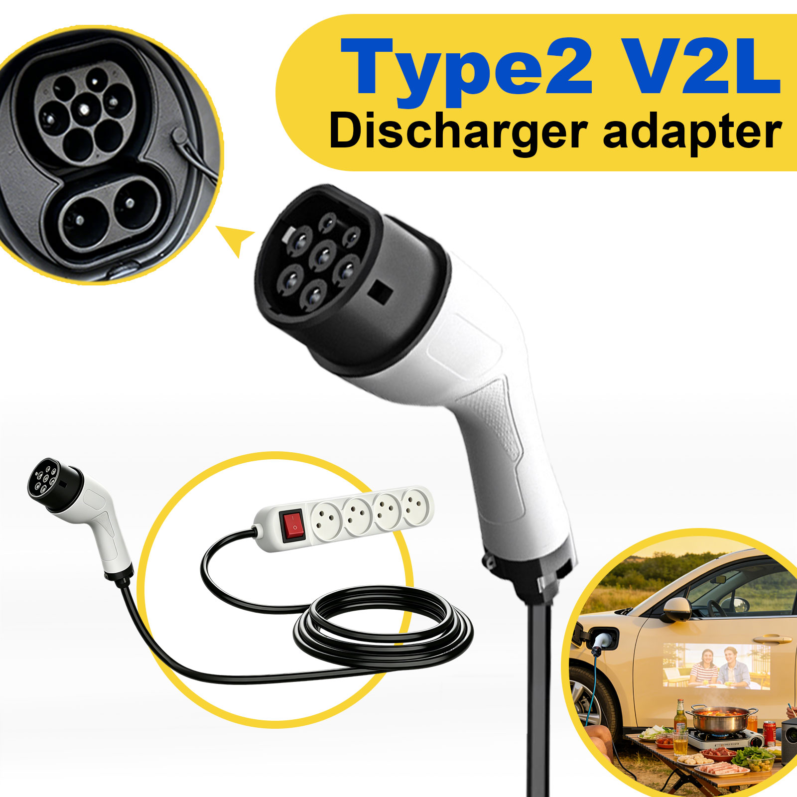 Type2 V2L Discharge Adapter Is - Outdoor Power Station review and price