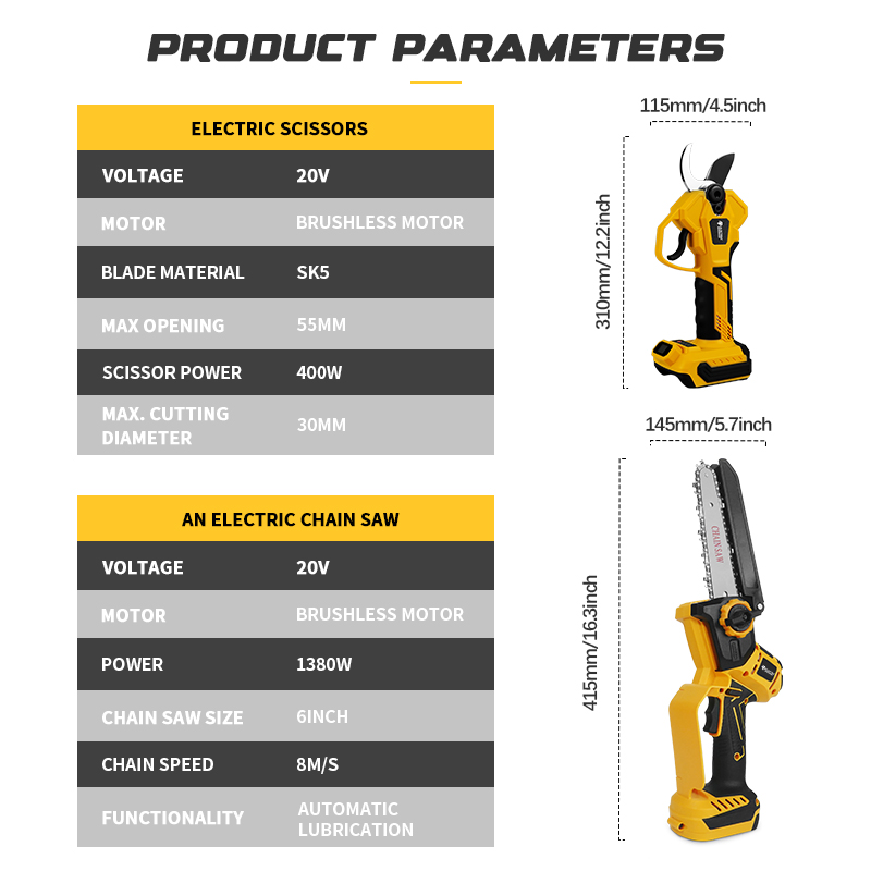 Brushless 6 Inch Electric Chai - Electric Chainsaw Battery review and price