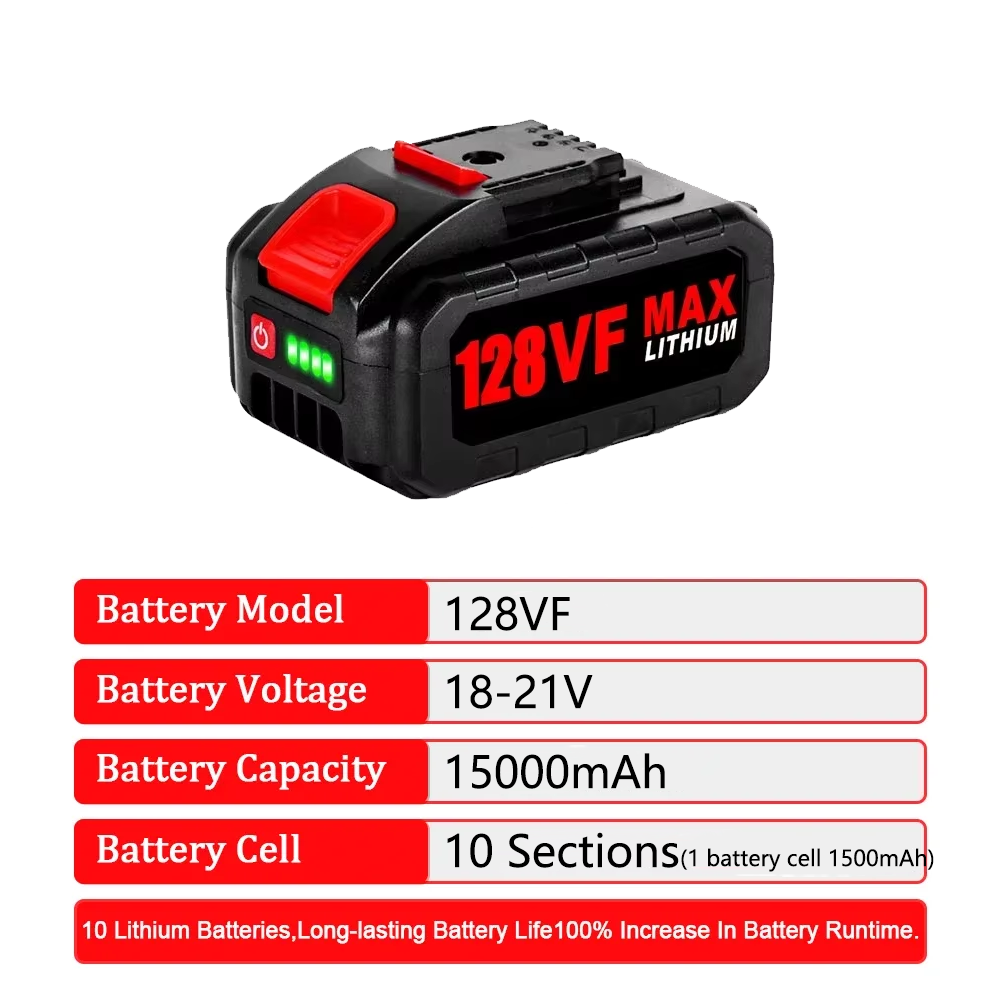 18V 21V 128VF 98VF Rechargeabl - Electric Chainsaw Battery review and price