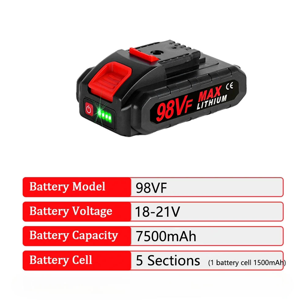 18V 21V 128VF 98VF Rechargeabl - Electric Chainsaw Battery review and price