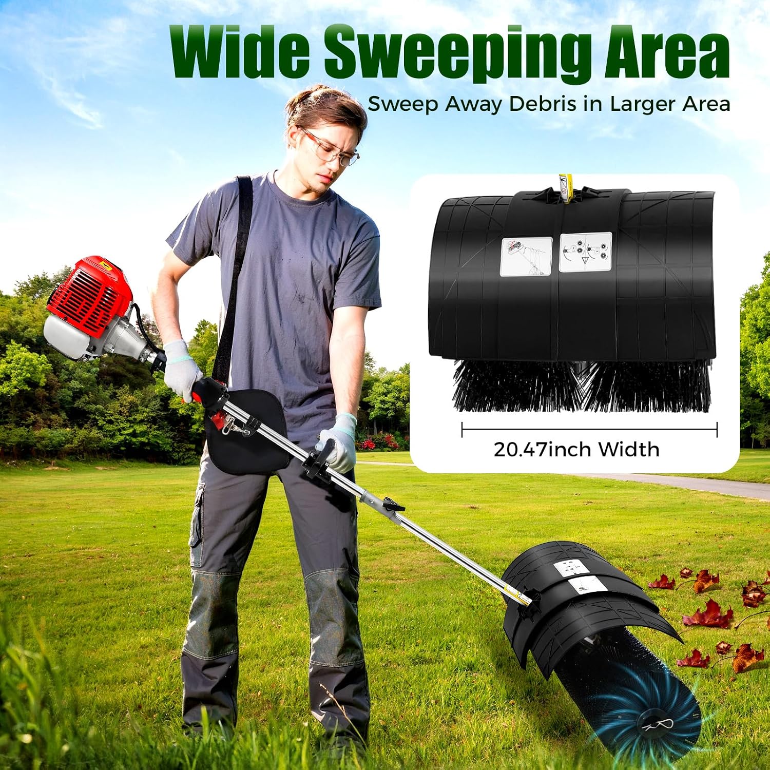 2.3HP Gas Handheld Sweeper, 52 - Outdoor Power Broom review and price