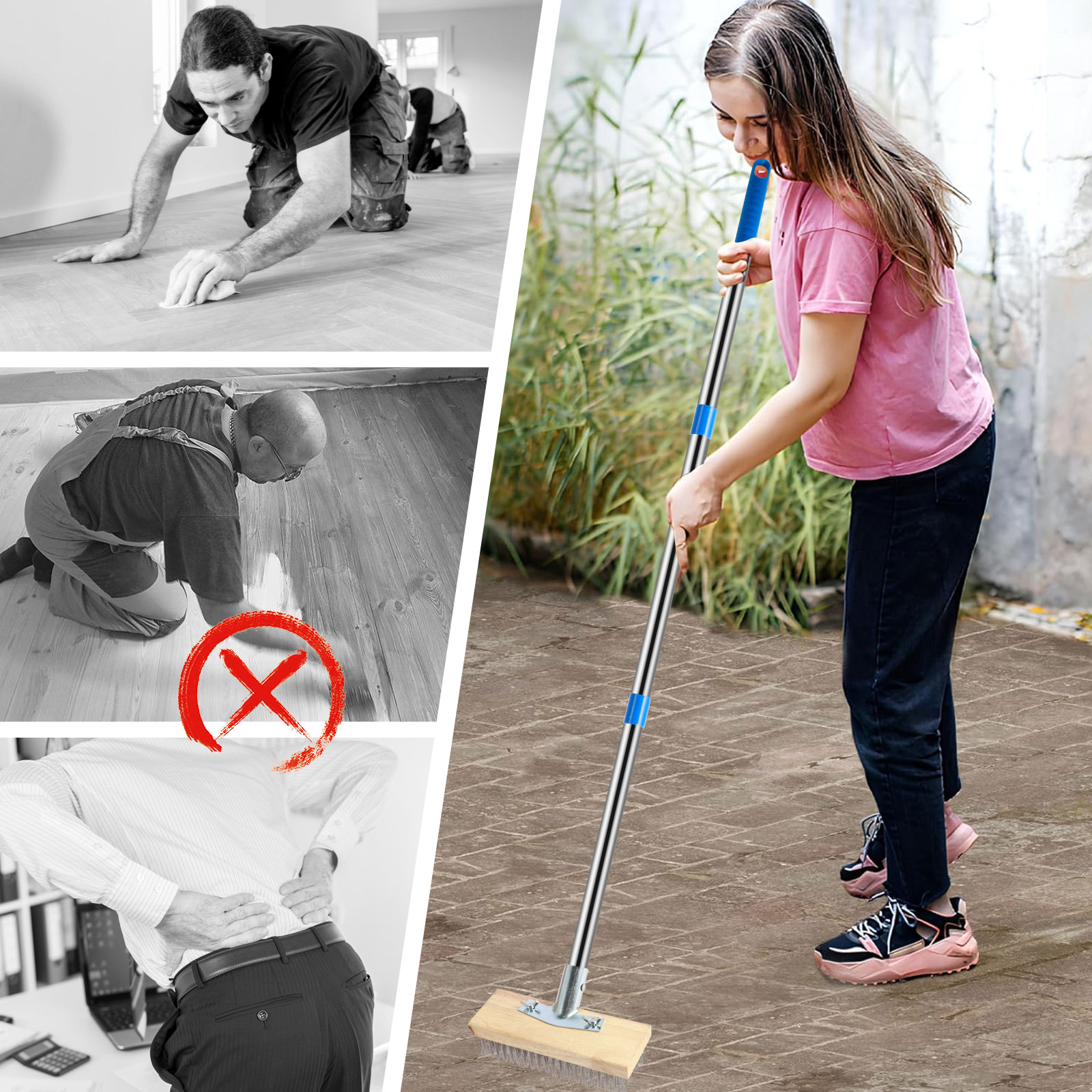 Deck Scrub Brush Wire Brush wi - Outdoor Power Broom review and price