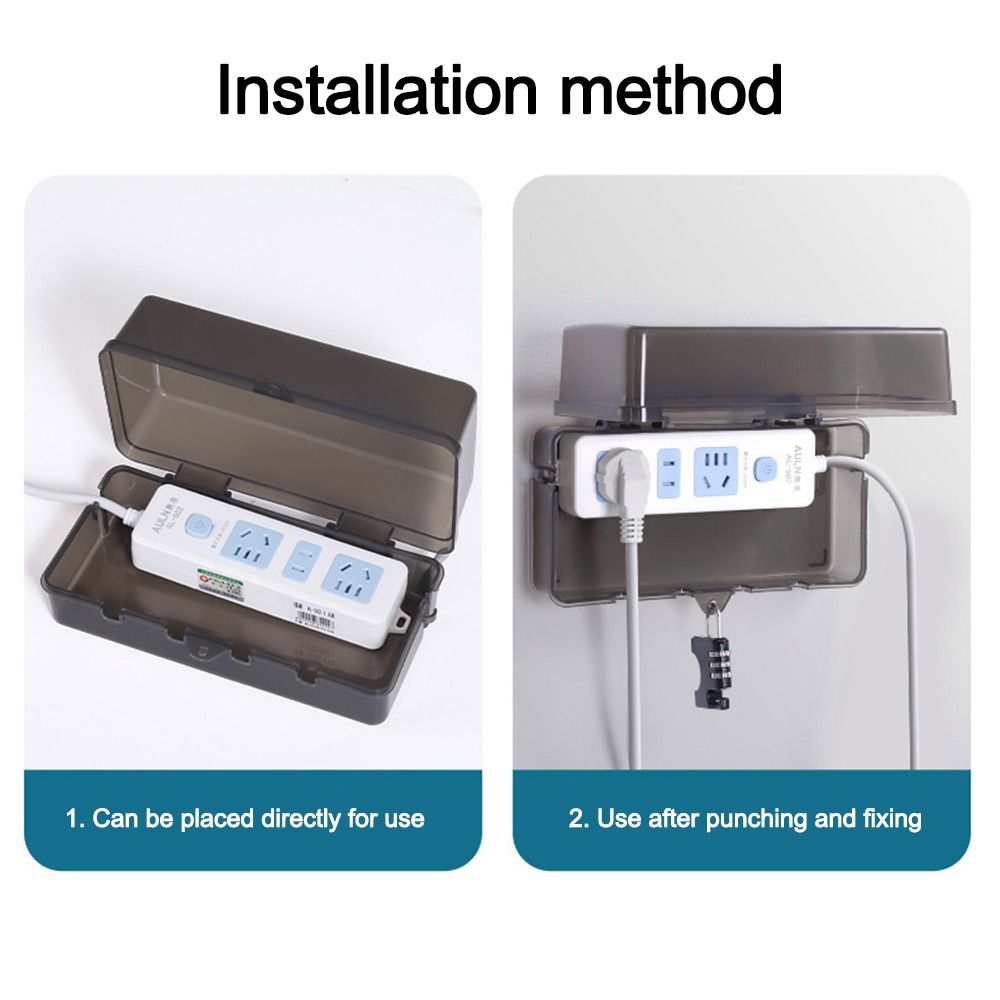 Portable Plastic Plug Box Anti - Outdoor Power Strip review and price