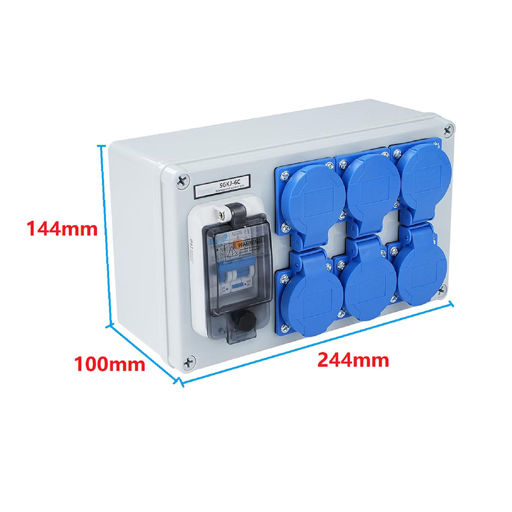 1PC IP54 Wall Mounted 6-Pin Po - Outdoor Power Distributors review and price
