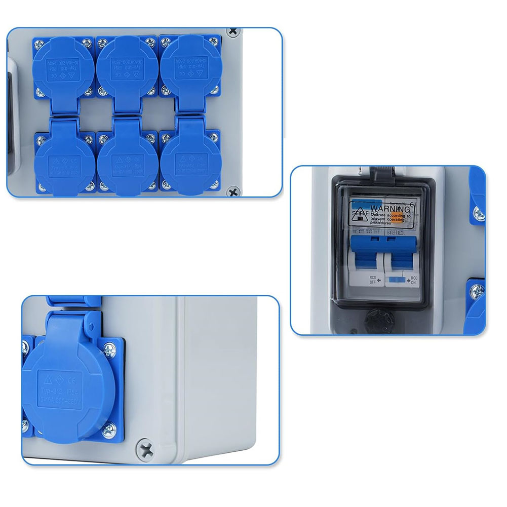 1PC IP54 Wall Mounted 6-Pin Po - Outdoor Power Distributors review and price